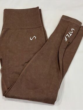 TLF Brown High-Waist Seamless Leggings
